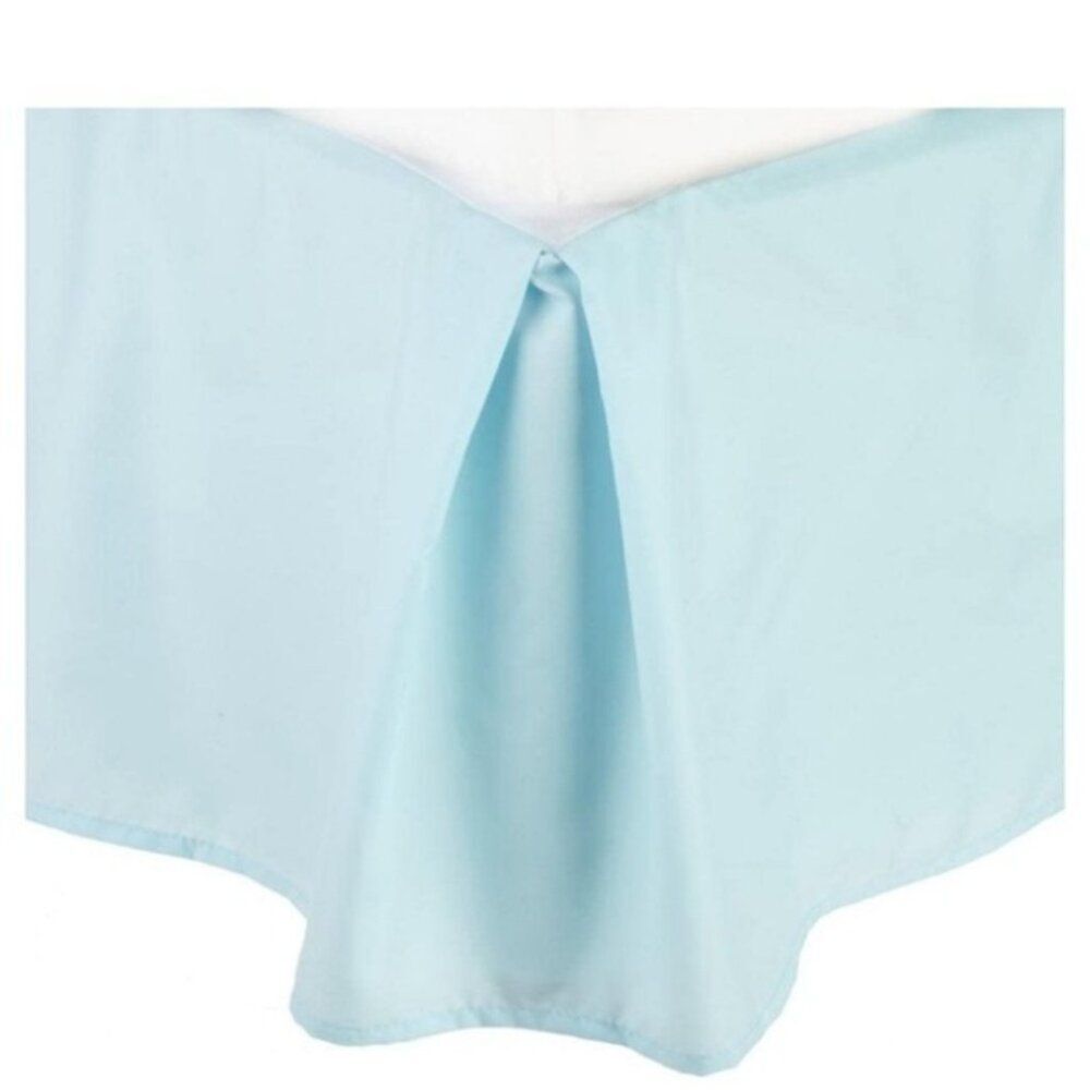 1800 Queen Light Blue Bed Skirt